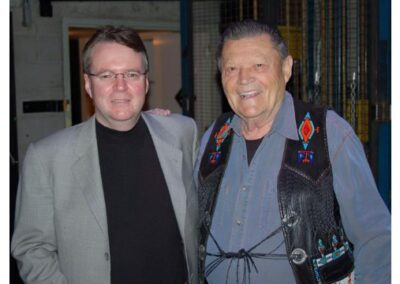 Brian Edwards and Grand Ole Opry Star Stonewall Jackson during the "Legends of Country Music" Tour.