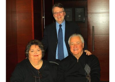 Internationally known pianist Frank Mills came out of retirement, accepting Rita MacNeil's invitation to be a part of her 2010 Christmas Tour. (L-R) Rita MacNeil, Brian Edwards, Frank Mills.